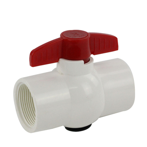 China Factory Butterfly Handle 1/2 Inch to 6 Inch PVC Compact Ball Valve