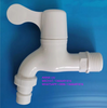 White Plastic Garden Tap PVC Faucet Water Taps With Nozzle