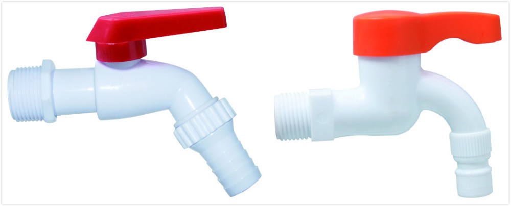 1/2 Inch Plastic PVC Bibcock Tap with Nozzle