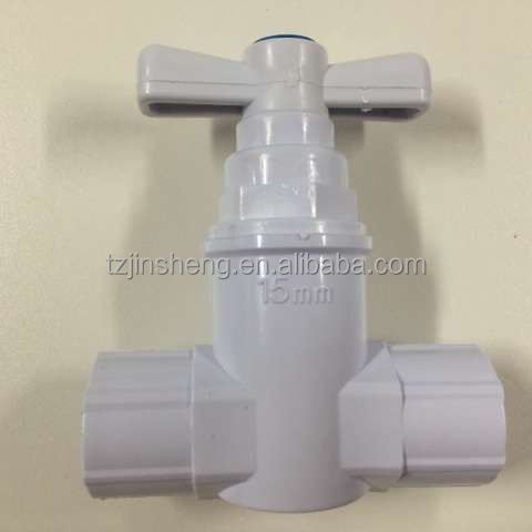 PVC Gate Valve With Any Color Available,PVC Check/Stop Valve Hot in Southeast Asia,PVC Water Stop Valve Size 1/2'' to 3/4''