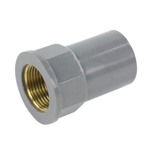 PVC Pipe fitting with brass thread