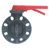 Plastic PVC two pieces ball valve with stainless steel handle