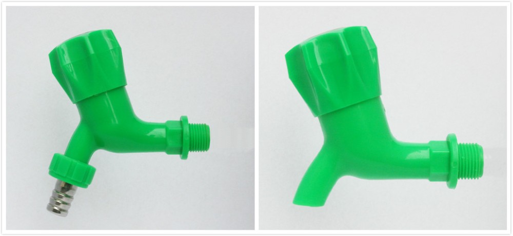 Plastic PVC two pieces ball valve with stainless steel handle
