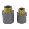 PVC Plastic Male / Female Adaptor with Brass PVC Thread Fittings BS Standard with BS Standard