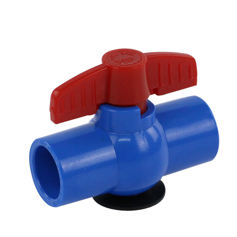 China Factory Butterfly Handle 1/2 Inch to 6 Inch PVC Compact Ball Valve