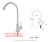 Single plastic wall-mounted water tap