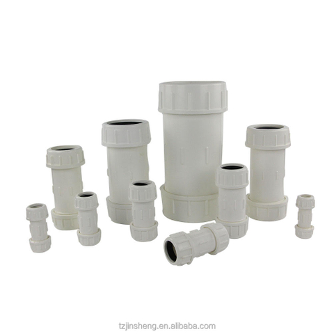 Plastic PVC Hydraulic Quick Pipe Compression Coupling Fitting