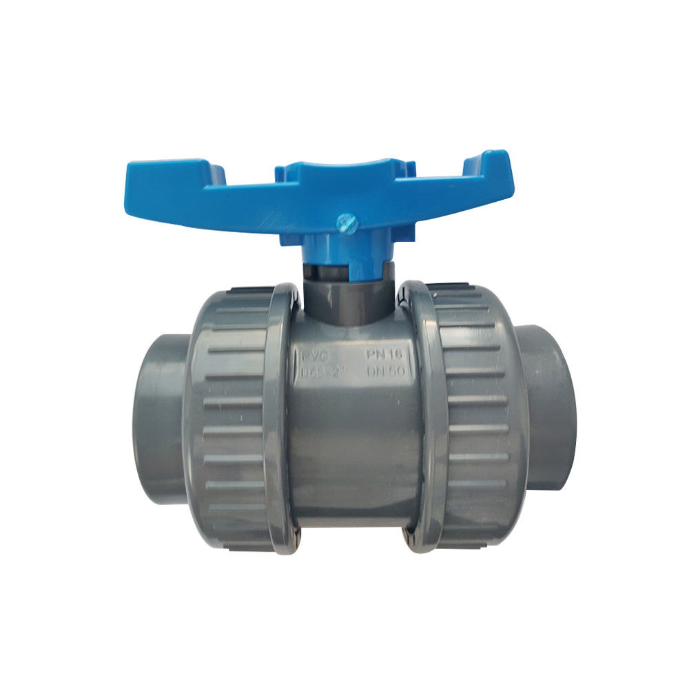 PVC double and single Union Ball Valve Wish all standard