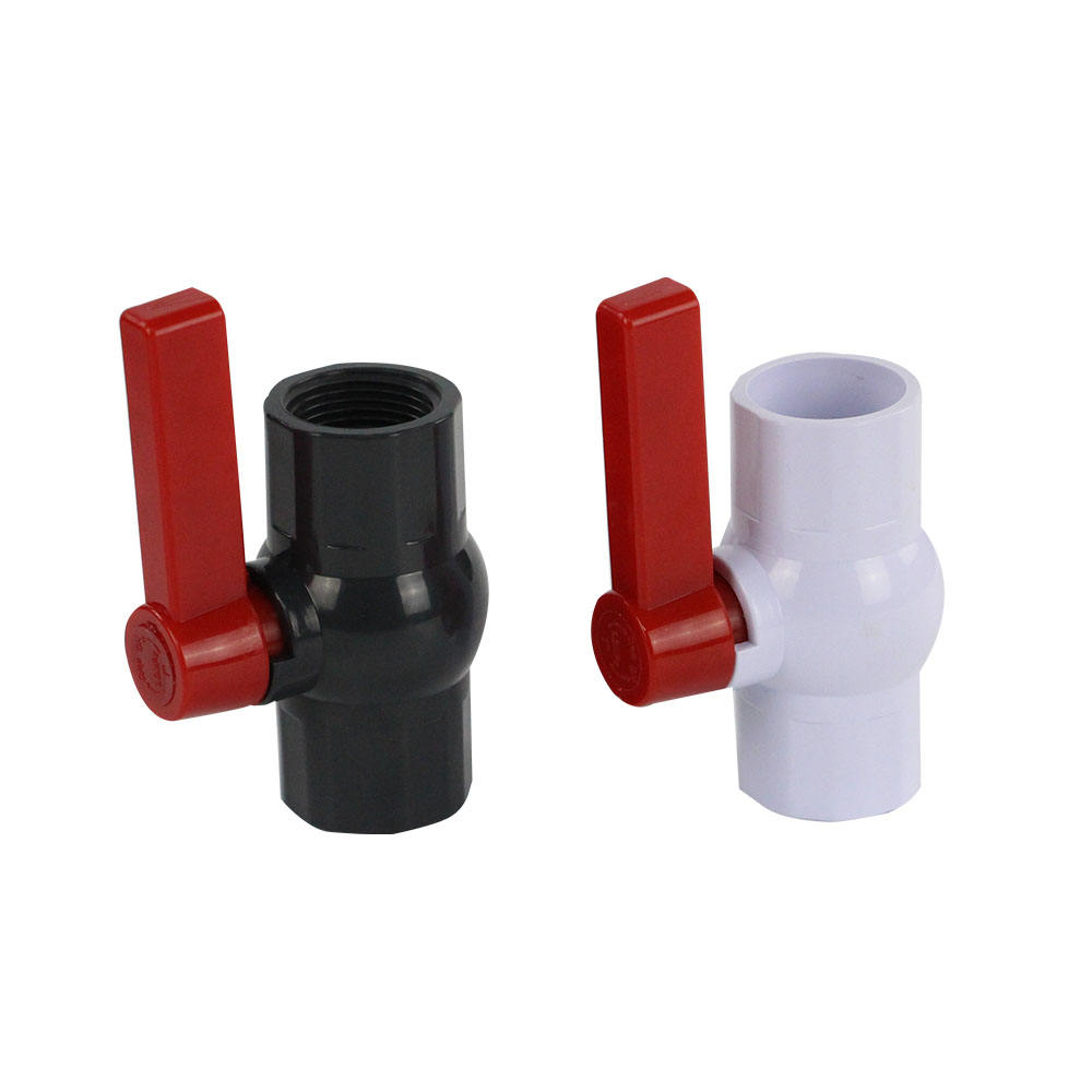 China Factory Butterfly Handle 1/2 Inch to 6 Inch PVC Compact Ball Valve