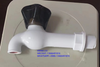 White Plastic Garden Tap PVC Faucet Water Taps With Nozzle