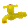 JS Plastic Bathroom Tap Bibcock With White Color