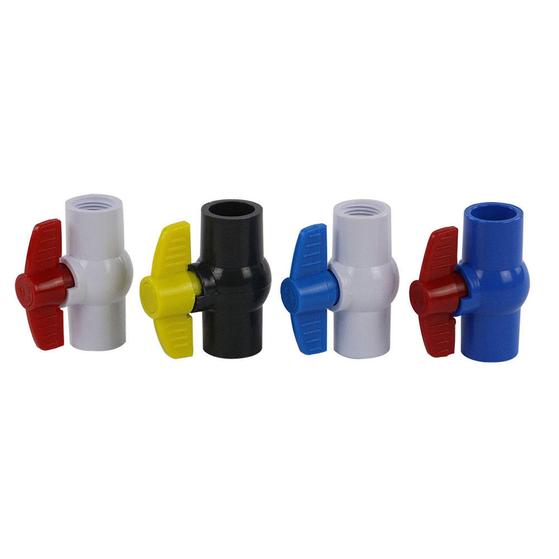 China Factory Butterfly Handle 1/2 Inch to 6 Inch PVC Compact Ball Valve