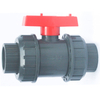 Plastic PVC two pieces ball valve with stainless steel handle