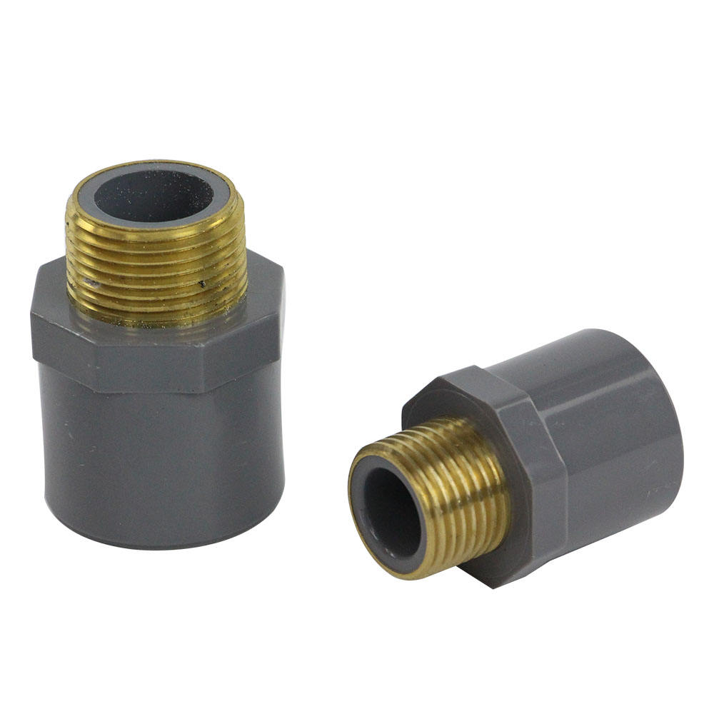 UPVC Pipe, Brass Elbow