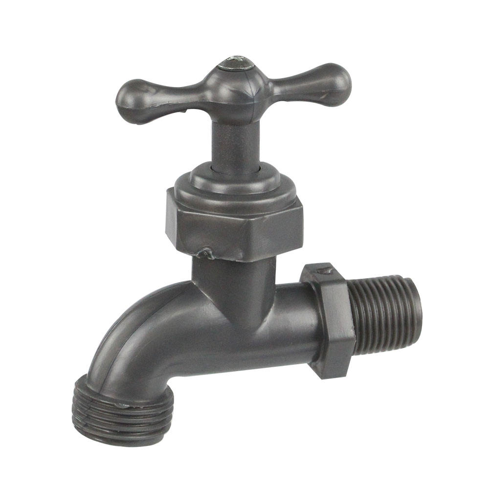 1/2 Inch Plastic PVC Bibcock Tap with Nozzle