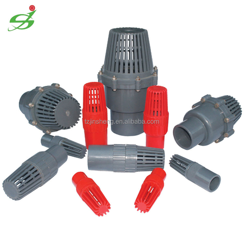 CPVC/ UPVC Plastic Ball Valve Display Foot Valve,UPVC Foot Valves 8 Inch,JS Manufacturer UPVC Foot Valve PN10