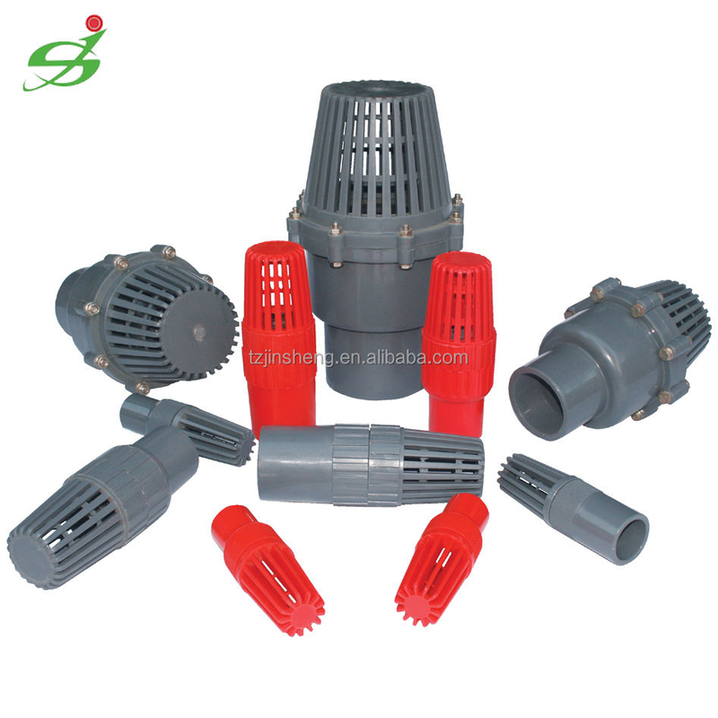 CPVC/ UPVC Plastic Ball Valve Display Foot Valve,UPVC Foot Valves 8 Inch,JS Manufacturer UPVC Foot Valve PN10