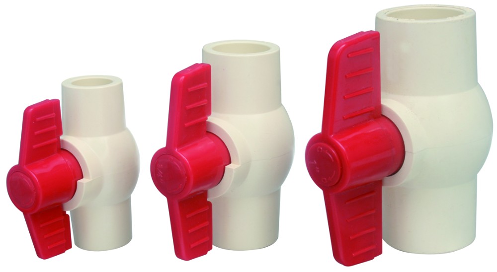 China Factory Butterfly Handle 1/2 Inch to 6 Inch PVC Compact Ball Valve