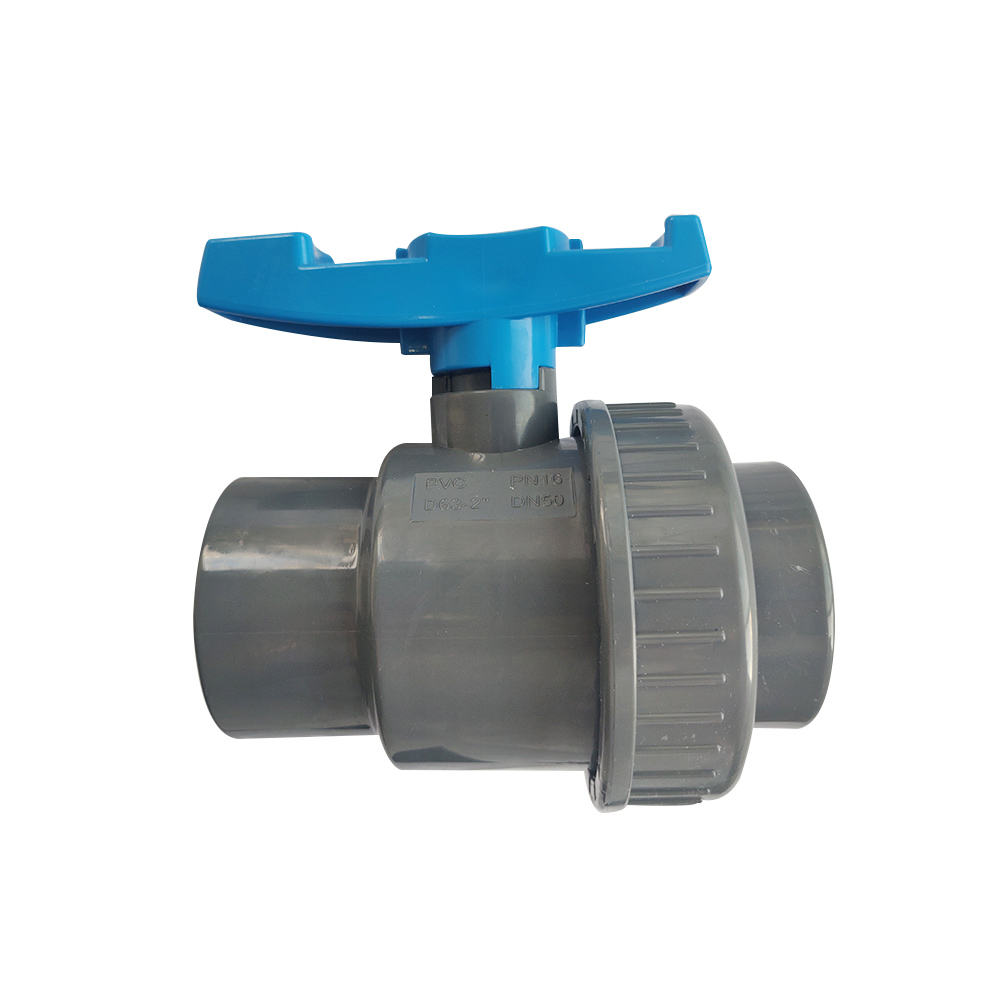 PVC double and single Union Ball Valve Wish all standard